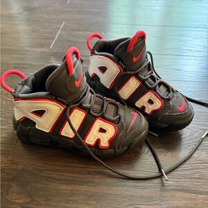 Nike Kids Air Sneakers - Black, White, and Red